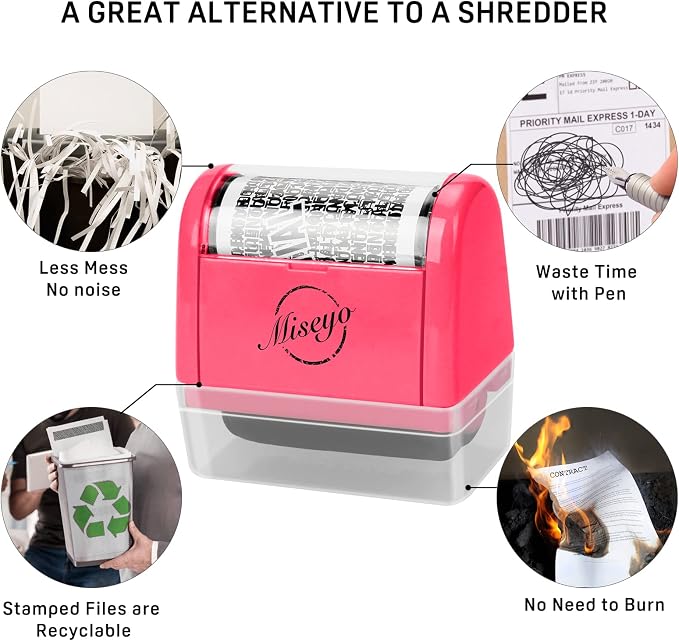 Miseyo Identity Theft Protection Roller Stamp Set - Image 5