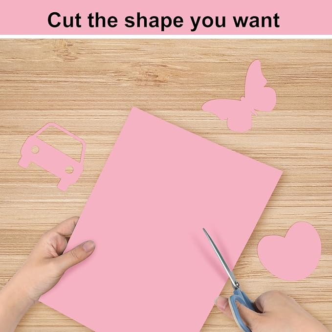 OcePor 100 Sheets Pinks Valentine's Day Cardstock Paper, Colored Printer Paper - Image 4