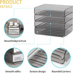 FANXIYQ 4-Tier Acrylic Paper Tray Organizer - Image 3