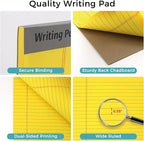 12pcs Legal Pads, Perforated Wide Ruled Writing Pad, Wide Ruled Legal Notepads - Image 3