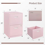 Kubohogar 2 Drawer File Cabinet - Image 3