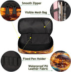 Pardick Pencil Case，Basketball Fire Big Capacity Pencil Pouch Coin Pouch - Image 5