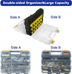 Double Side Tool Box Organizer, Hardware Storage Box, Portable Small Parts - Image 6