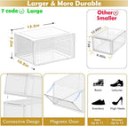 12 Pack Clear Shoe Storage Organizer - Image 3
