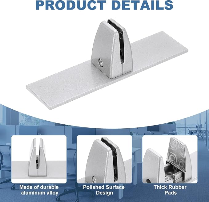 PATIKIL 1.8x1.3x2.5" Desk Divider Support Clamp - Image 4
