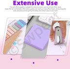 Swpeet 9Pcs Purple Office Supplies Kit, Desk Accessories Including Stapler - Image 7