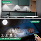 LED Closet Lights Motion Sensor Puck Light, Rechargeable Step Puck Lights - Image 4