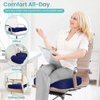 Office Chair Seat Cushion, Cooling Gel Enhanced Memory Foam Cushion - Image 6