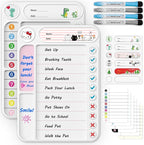 2-Pack Magnetic Chore Chart for Kids, ADHD Task Tracker Easy-Check Routine Dry by LightUpYourCreativity