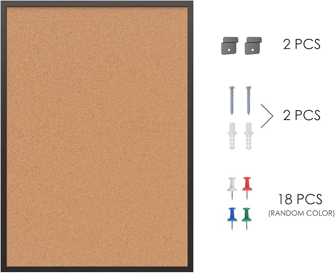 Board2by Cork Board Bulletin Board 36 x 48, Office Board - Image 8