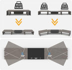 WESTREE Triple Dual Monitor Stand Riser, Monitor Stand - Image 5