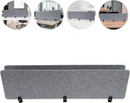Clamp-On Acoustic Desk Divider, Desktop Privacy Panel, Sound Absorbing - Image 8