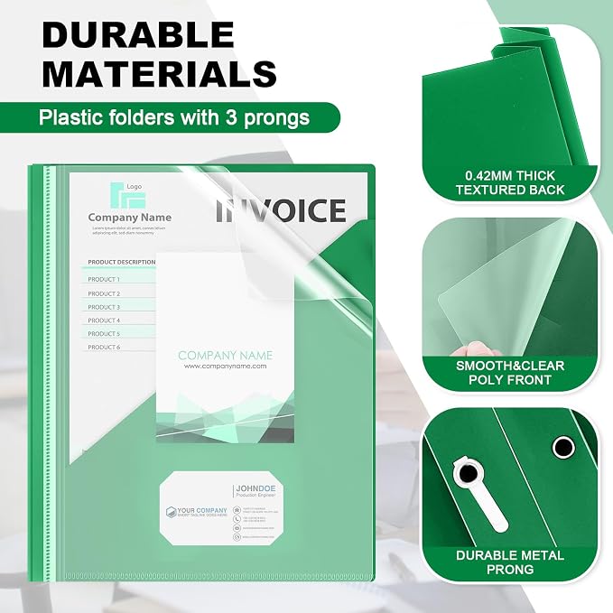 Teling 48 Pcs Clear Front Report Covers - Image 3