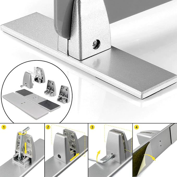 Acrylic Free Standing Screen, Desk Divider - Image 3