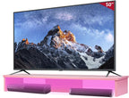 TV Riser Stand with LED Lights, 42.5" Super Large Monitor Stand Riser, Tabletop by Qupui