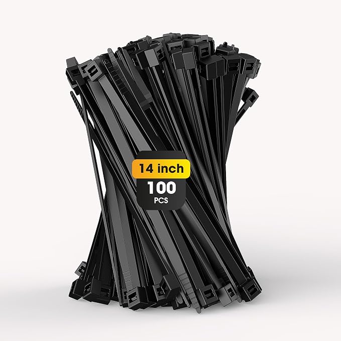 14 Inch Zip Ties Heavy Duty, Farm Home and Office by SUPOLOGY