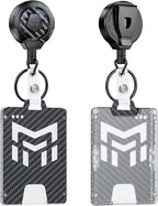 MNGARISTA Retractable Badge Holder, Heavy Duty Badge Reel Keychain by MNGARISTA