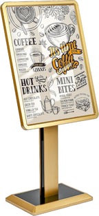 lesolar Display Menu Stand, 21x29 Inch Heavy Duty Aluminum Pedestal Sign Holder - Image 8