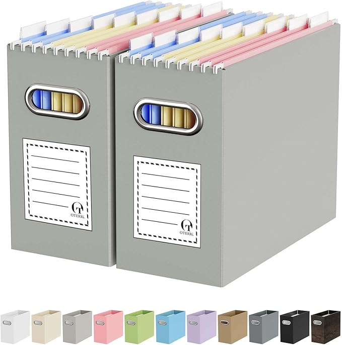 Oterri Cardboard File Organizer Box by Oterri