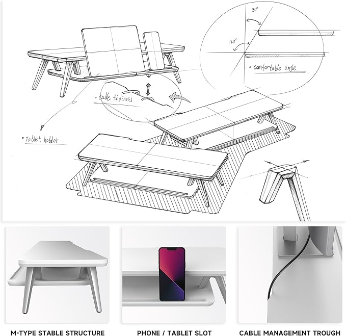 Fenge Monitor Stand, Monitor Stands Riser - Image 5