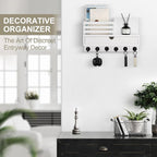 Lucundm Key Holder Wall Mount, Mail Holder - Image 4