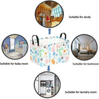 FUULOXE Storage Bin for Shelves Rectangle Closet Baskets Foldable Box - Image 7