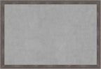 Amanti Art Grey Framed Magnetic Board 27x39 Large Vision Board by AmantiArt