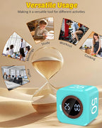 Digital Pomodoro Timer Cube 5/10/25/50min, Visual Productivity Flip Timer - Image 8