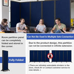 Strongbird Room Partition, Folding Privacy Divider, Office Partition Dividers - Image 3