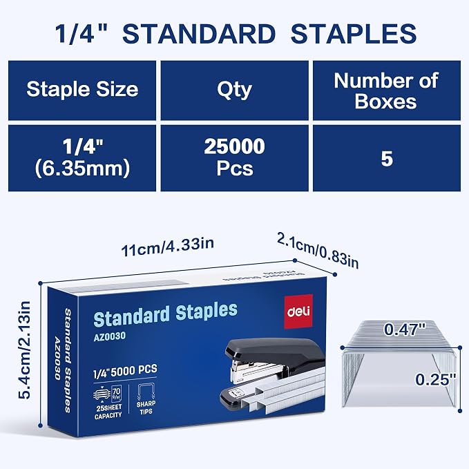 Deli Staples, 25000 Staples, Standard Staple - Image 2
