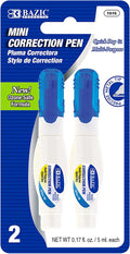 BAZIC Products Correction Pen – Corrections Fluid, Precise Metal Tip White Out by BAZICProducts