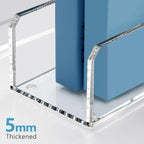 SANRUI 2 Pack Acrylic Magazine File Holder, Vertical File Sorter Holders Desk - Image 6