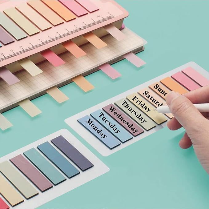 ELII 800pcs Books Tabs for Annotating, Sticky Tabs Clear Sticky Notes, Page - Image 6