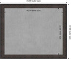 Amanti Art Black Framed Magnetic Board 37x45 X-Large Vision Board - Image 3