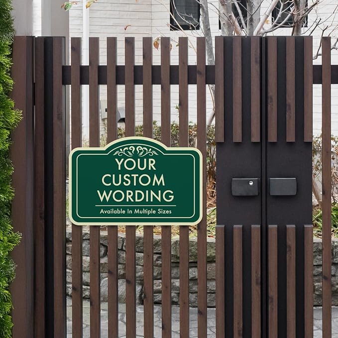 Custom Forest Green Outdoor Metal Sign - Image 8
