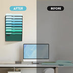 SUPEASY 8-Tier Wall File Organizer, Hanging Wall Files - Image 7