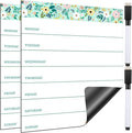 Outus 2 Pieces Magnetic Weekly Dry Erase Boards Erasable Weekly Calendars by Outus