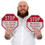 SmartSign Custom STOP Sign 12" x 12" 3M Engineer Grade Reflective Aluminum - Image 3