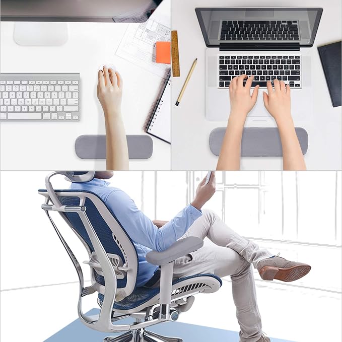 MOSISO Chair Armrest Pads, Memory Foam Home/Office Chair Arm Rest Covers Comfy - Image 5