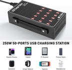 250W Charging Station for Multiple Devices, Stations for MacBook, Android Cell - Image 5