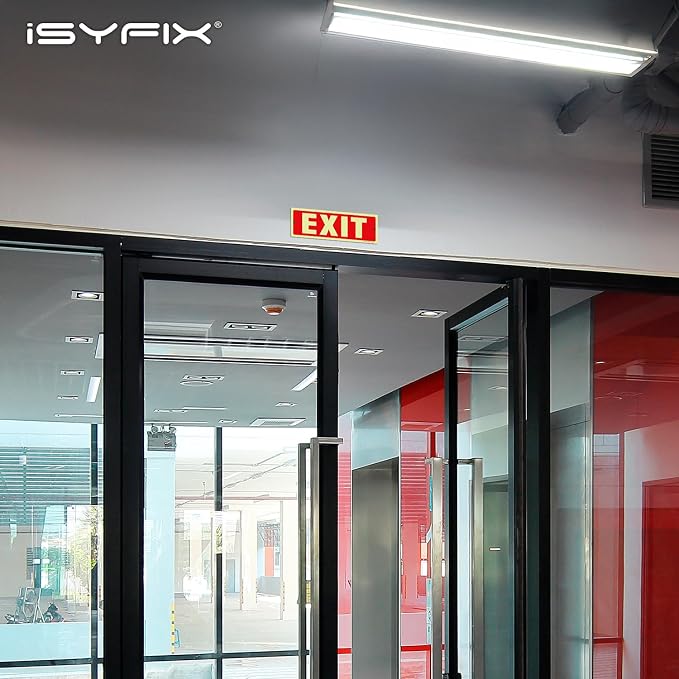 iSYFIX Exit Glow in the Dark Sign – 12 Pack 12x4 Inch – 40 mil Thick - Image 3