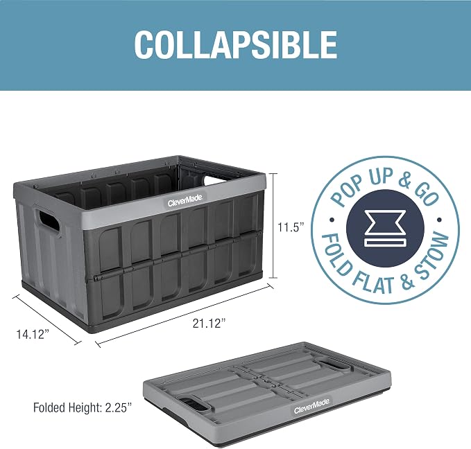 CleverMade Collapsible Storage Bins - Image 2