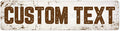Custom Sign, Custom Street Sign, 11 Font Colors, 13 Font Styles, 4 Hole Options by MySignCenter
