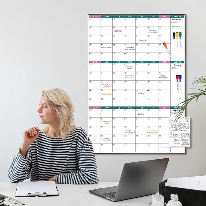 ARCOBIS 3-Month Dry Erase Calendar - Image 5
