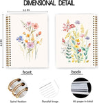 JWVK Vintage Wild Flower Botanical Plant Notebook 04, Rustic Spring Floral - Image 2