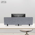 Clamp-On Acoustic Desk Divider, Desktop Privacy Panel, Sound Absorbing - Image 9