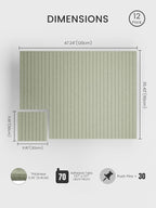 Bumusty Large Cork Board Alternative-47 x35 Felt Bulletin Board Tiles, - Image 2