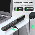 Presentation Clicker Green Laser Pointer, Rechargeable PowerPoint Clicker - Image 4