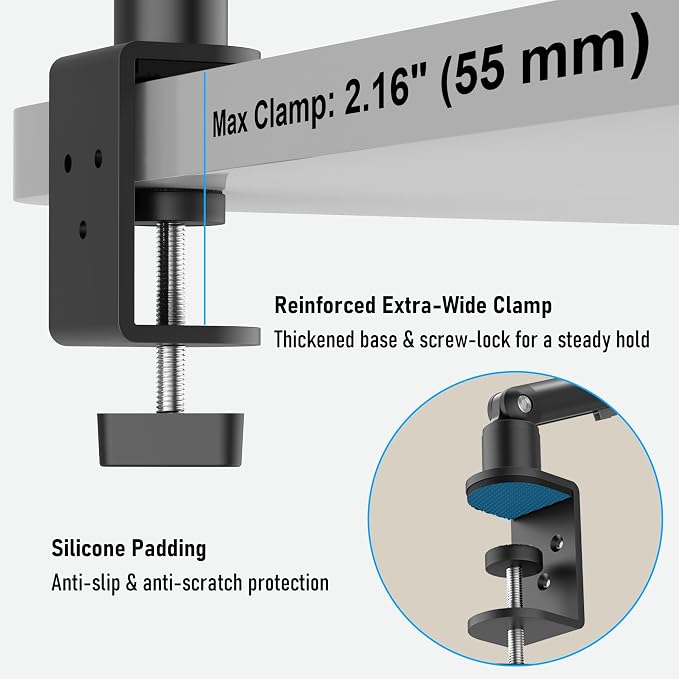 iPad Holder for Desk, Adjustable Tablet Arm iPad Desk Mount - Image 3