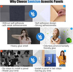 Sonicism 12 Pack X-Lined Acoustic Panels - Image 3